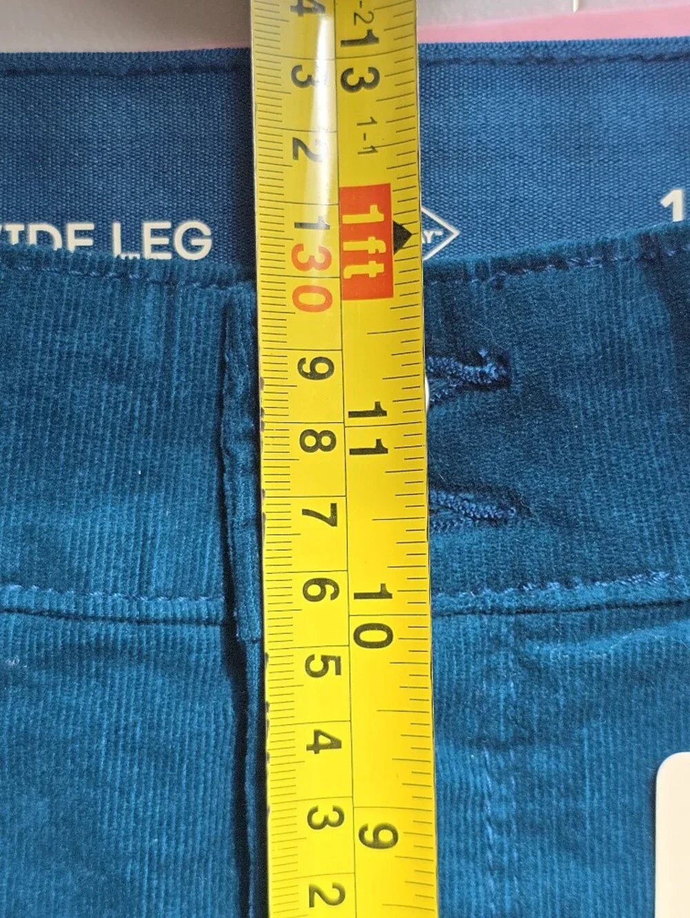 St. John's Bay Teal Corduroy Wide Leg Pants 31